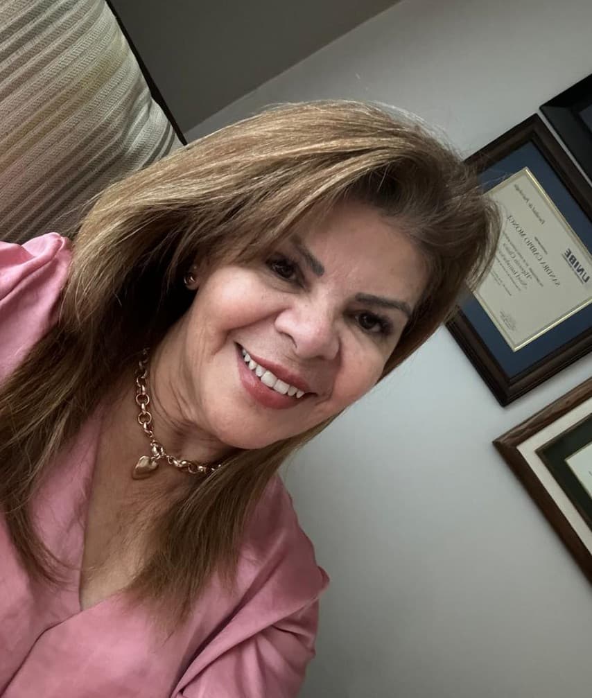 Sandra Carpio Monge, psicóloga, en su consultorio